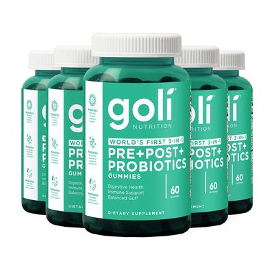 Goli Nutritional Supplement, PrePostProbiotics Gummy - 300 Count - World&#39;s First 3-in-1 Gluten-Free, Vegan, Non-GMO, and Gelatin-Free.