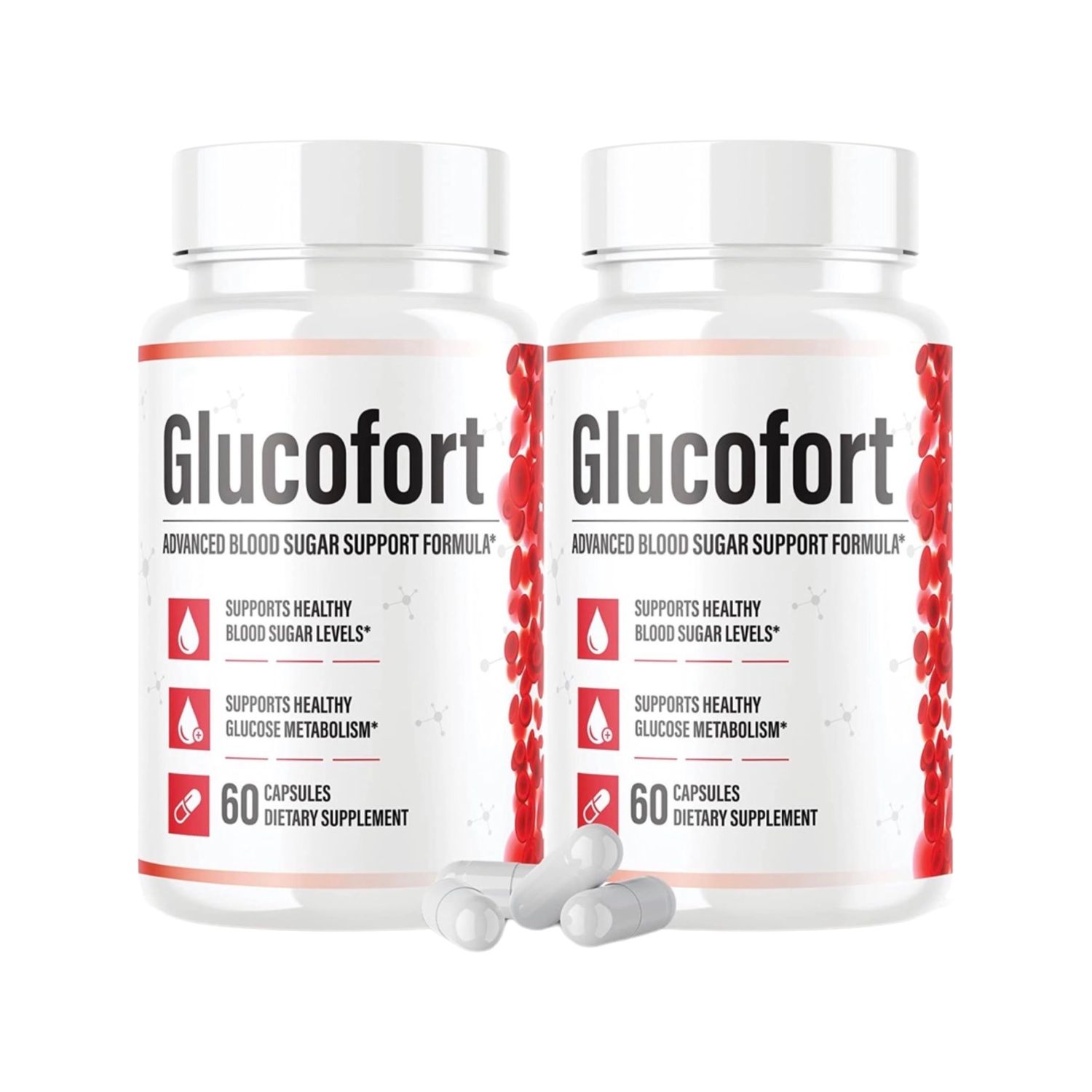 Mega Hits Glucofort Supplement Support Formula, 120 Capsules