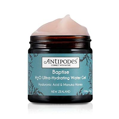 ANTIPODES Baptise H2O Ultra-Hydrating Water Gel Moisturizer ? Plant-based Hyaluronic Acid Manuka Honey ? Hydrating Moisturizer ? Dry Skin, Dehydrated Skin Most Skin Types ? 60ml, 2 fl. Oz