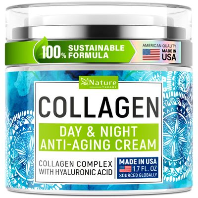 Collagen Cream for Face with Retinol Hyaluronic Acid - Face Moisturizer for Women Men - Skin Tightening Firming Cream - Anti Aging Face Wrinkle Cream, Day Night Moisturizing Facial Cream - 1.7oz