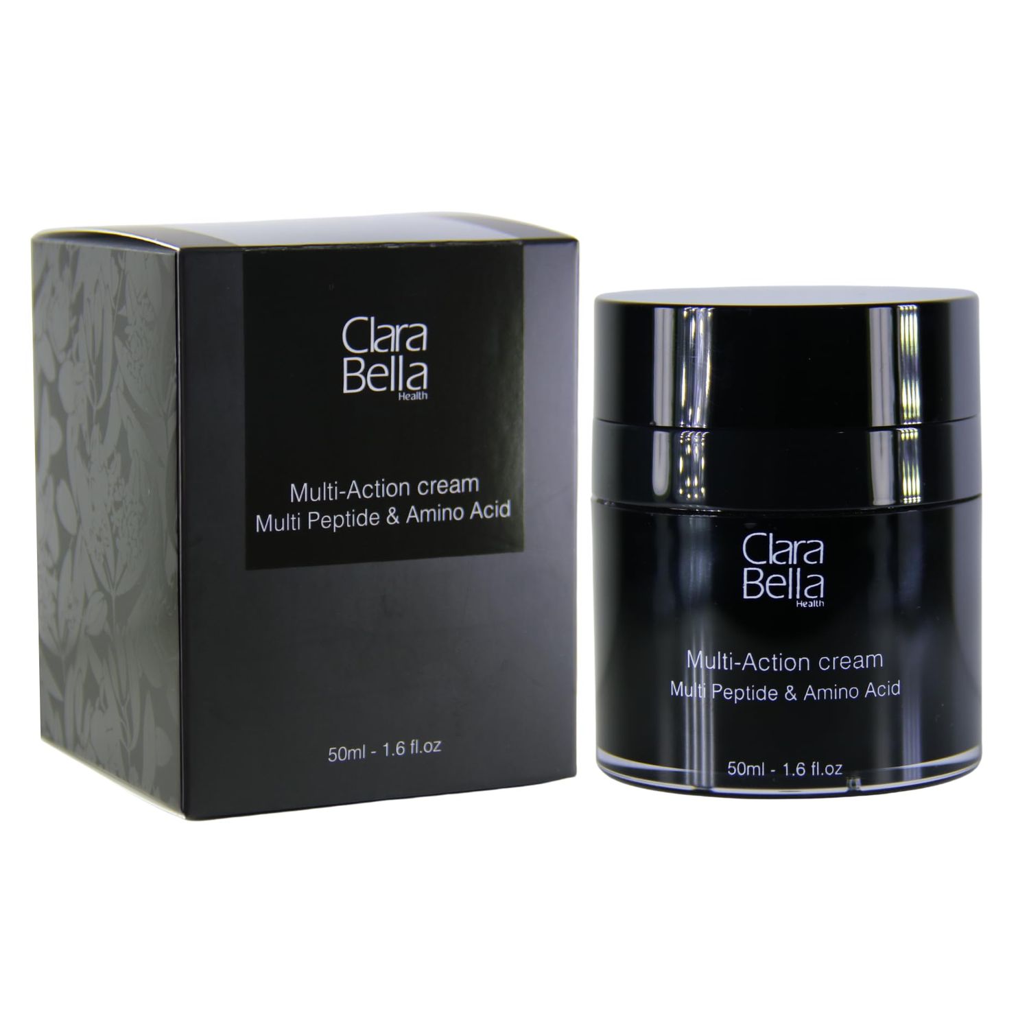 Clara Bella Health Multi-Action Facial Cream, for Dry Skin 1.6 fl oz, Multi Peptide Amino Acid