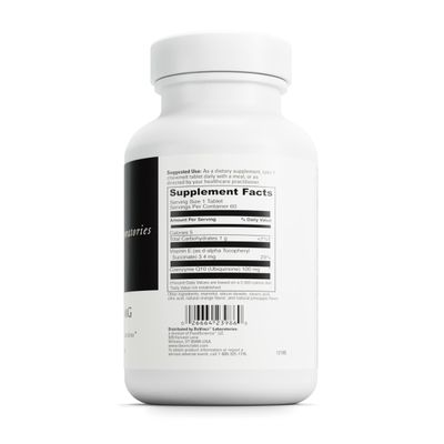 DAVINCI Labs Coenzyme Q10 Chewmelt 100mg - Supports Liver, Brain, Heart Health More with Vitamin E CoQ10 - 60 Chewable Tablets