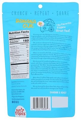 SUN TROPICS Sea Salt Banana Chips, 5.1 OZ