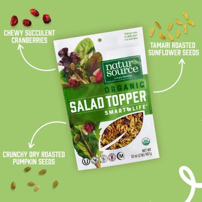 naturSource Organic Salad Topper - Salad Toppings, Salad Mix, Salad Toppers Seeds and Cranberries (32 Ounce (Pack of 1))