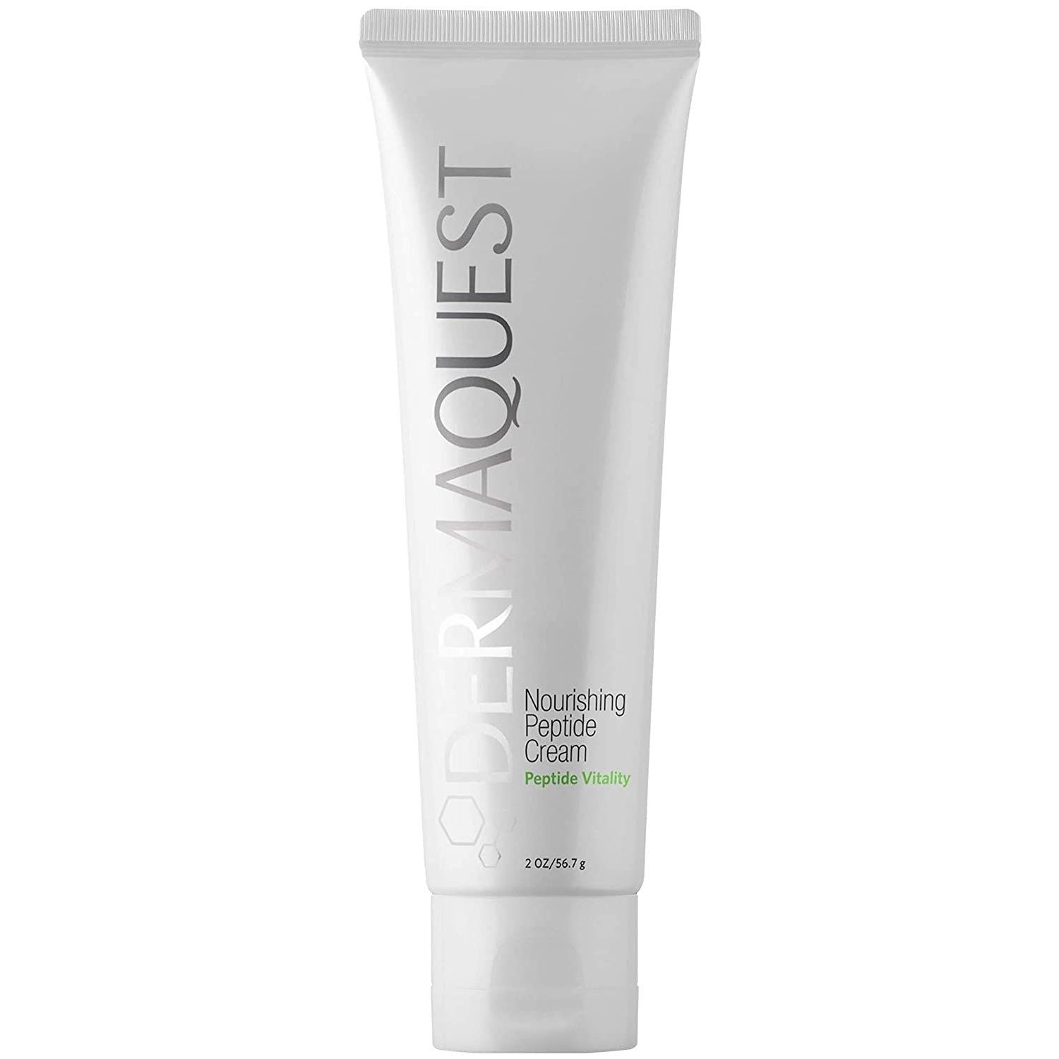 DermaQuest Peptide Vitality Nourishing Peptide Cream - Anti Aging, Hydrating, Face Moisturizer Reduces Wrinkles Fine Lines - For Normal to Dry Skin - For Men Women (2oz)