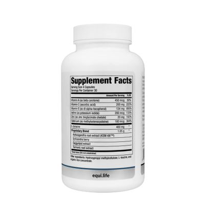 Equilife - Daily Thyroid Support, Thyroid Supplement, Promotes Stress Relief, Contains Zinc, Copper, Vitamin A, Selenium, Rich in Antioxidants, Gluten-Free, Nut-Free, Non-GMO (120 Capsules)