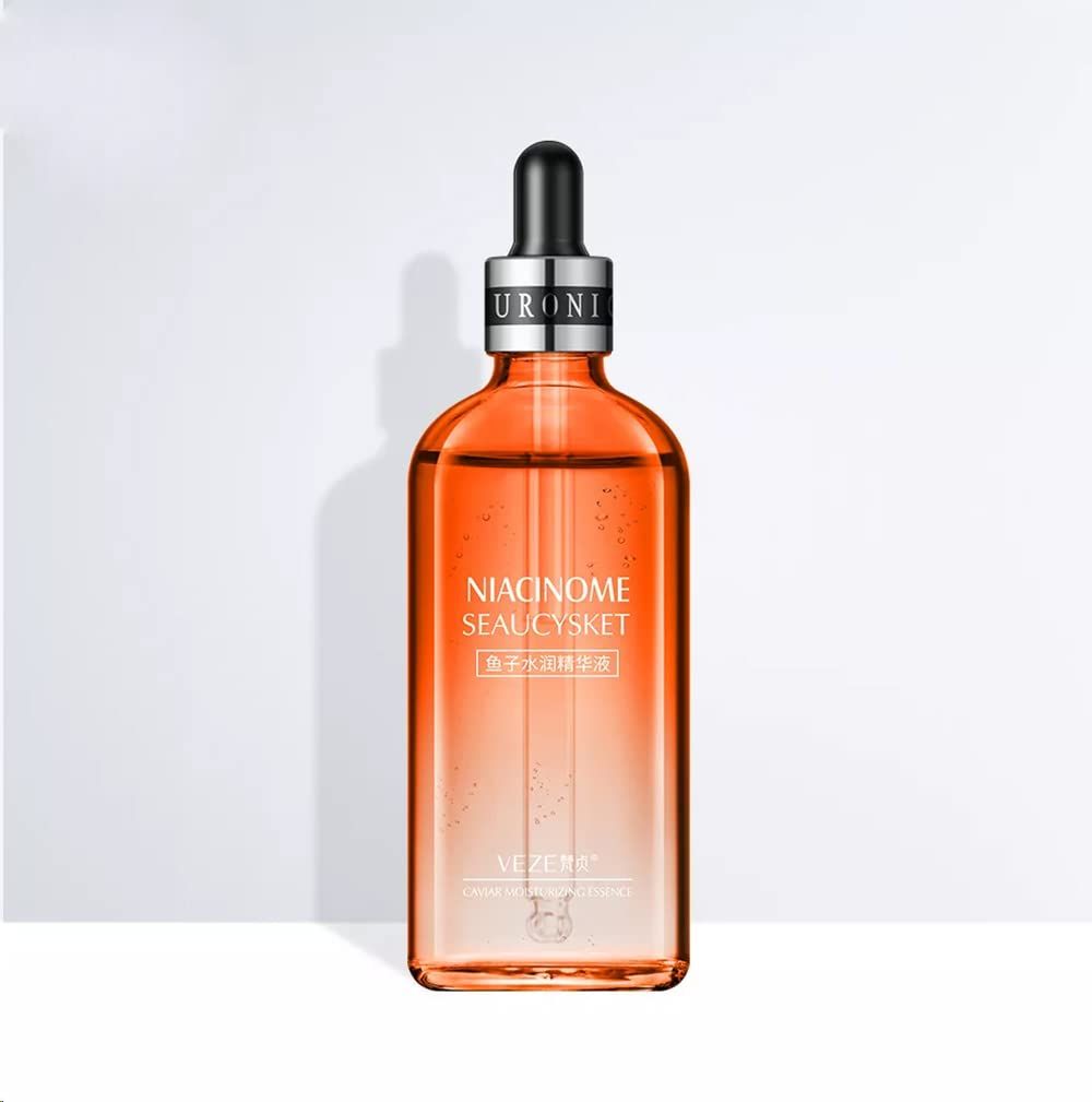 VENZEN Caviar Anti-Ageing Hyaluronic Acid Hydrating Beauty Primary Liquid Wrinkles Natural Firming Moisturizing Ingredients 100 ml (2 ORANGE (CAVIAR ANTI-AGING))