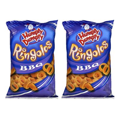 Old Dutch Humpty Dumpty BBQ Flavoured Ringolos 280g10oz., Pack of 2, Imported from Canada