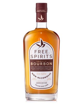 Free Spirits Non-Alcoholic Bourbon Spirit - Award Winning Whiskey Alternative - Low Calorie, Vegan, Gluten-Free with B-Vitamins - Natural Ingredients for Delicious Cocktails - 750 ml Bottle