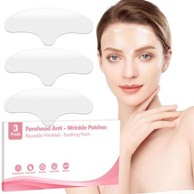 Forehead Wrinkle Patches Reusable 3 pcs Upgrade Silicone Anti-aging Sleep Patches Wrinkle Reducing Patches Overnight Beauty Treatment