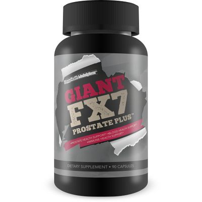 Giant FX7 Prostate Plus - Prostate Supplements for Prostate Support Blood Flow Support - Support Energy Endurance - Promote Healthy Prostate Function Size - Male Prostate Support with Zinc