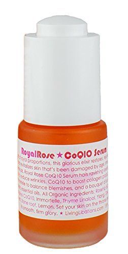 Living Libations - Organic Wildcrafted Royal Rose CoQ10 Face Serum (.5 oz 15 ml)