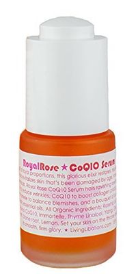 Living Libations - Organic Wildcrafted Royal Rose CoQ10 Face Serum (.5 oz 15 ml)