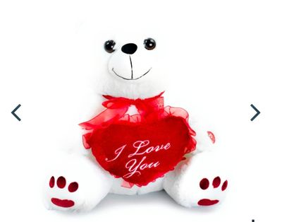 Valentines Day Gift Set With 10 Teddy Bear (Color May Vary), Ghirardelli Milk Chocolate Caramel Duet Hearts, Lindt Lindor Irresistibly Smooth Milk Chocolate and Valentine Gift Bag