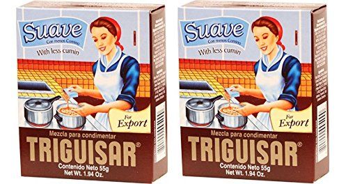 TRIGUISAR Suave 55 gr. - 2 Pack Triguisar With less cumin 1.94 oz. - 2 Pack.