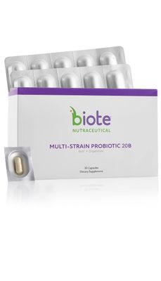 bioTE Medical - Multi-Strain Probiotic 20B - Practitioner-Grade Nutraceuticals - Gut Digestive (30 Capsules)