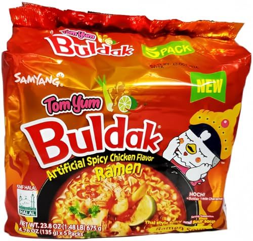 Haul SAMYANG Tom Yum Buldak Chicken Flavor - Thai-Style Spicy and Sour Ramen Soup - 23.8 Oz (pack of 1) (Total 5 pcs)