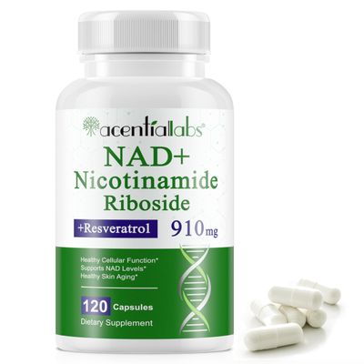 120pcs NAD Supplement Nicotinamide Riboside Resveratrol 910mg NMN Supplement Revitalize Cell, NMNH, Healthy Skin Aging