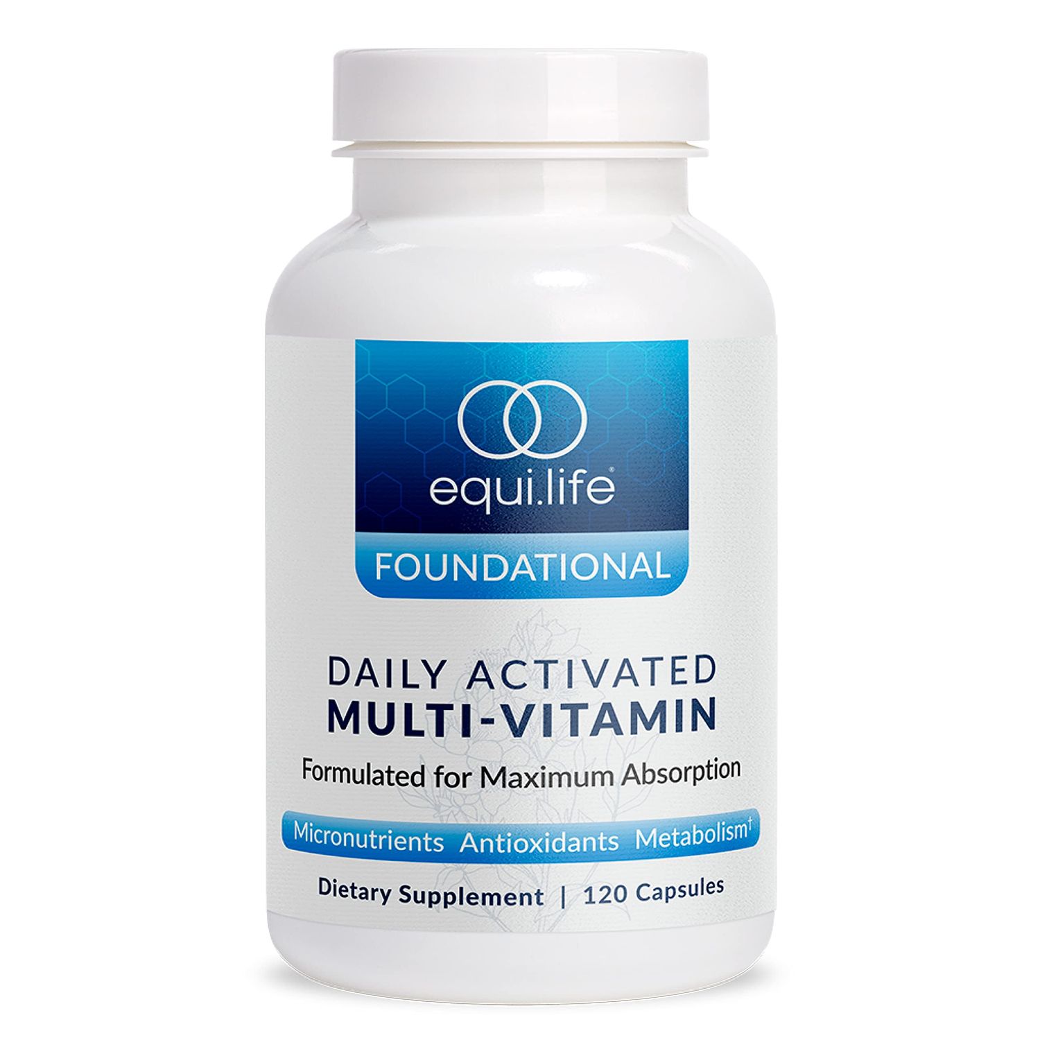 Equilife - Daily Activated Multi-Vitamin, 21 Essential Vitamins Minerals, Antioxidant-Rich Formula, Supports Immunity, May Help Boost Energy Improve Mood, Supports Overall Health (30 Servings)