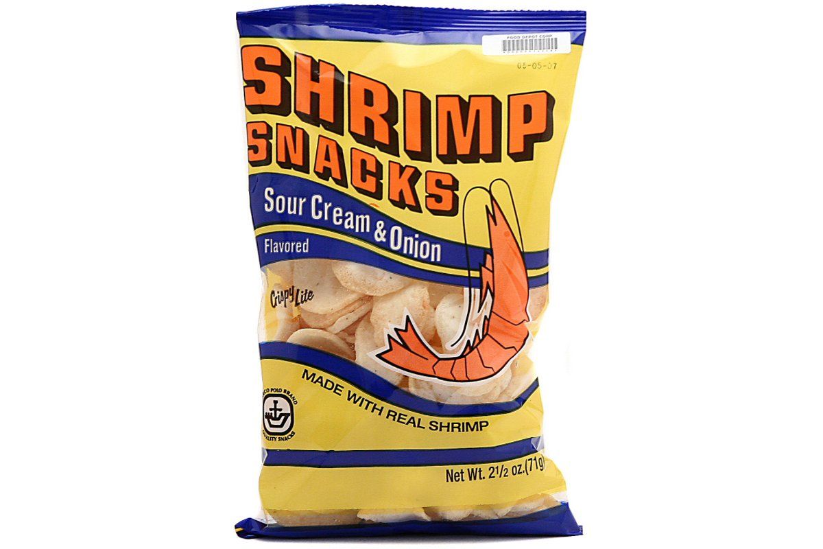 Shrimp Snacks (Sour Cream Onion Flavor) - 2.5oz (Pack of 3)