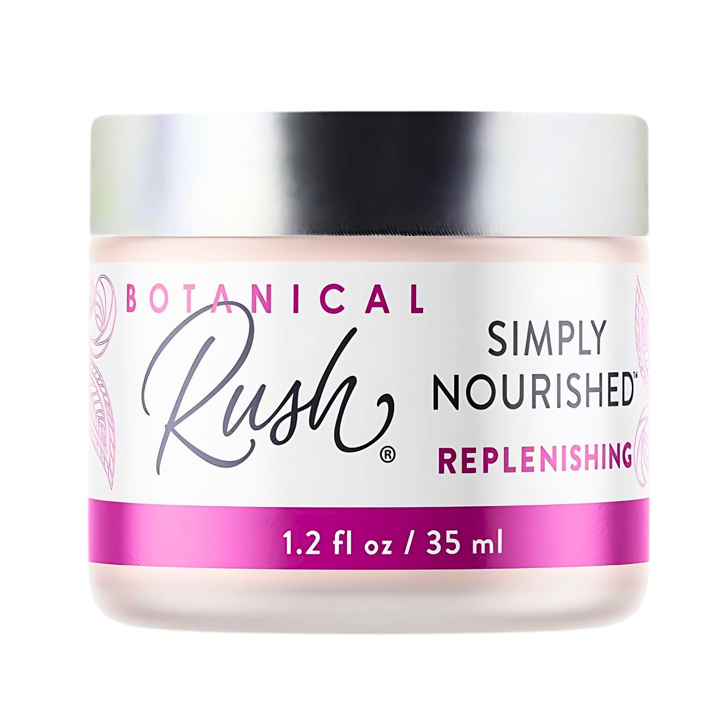 BOTANICAL RUSH Simply Nourished Cream, Squalane from Olives Provide Unique Moisturizing, Enhancing Natural Barrier Function, For All Skin Types, 1.2 Fl Oz Bottle