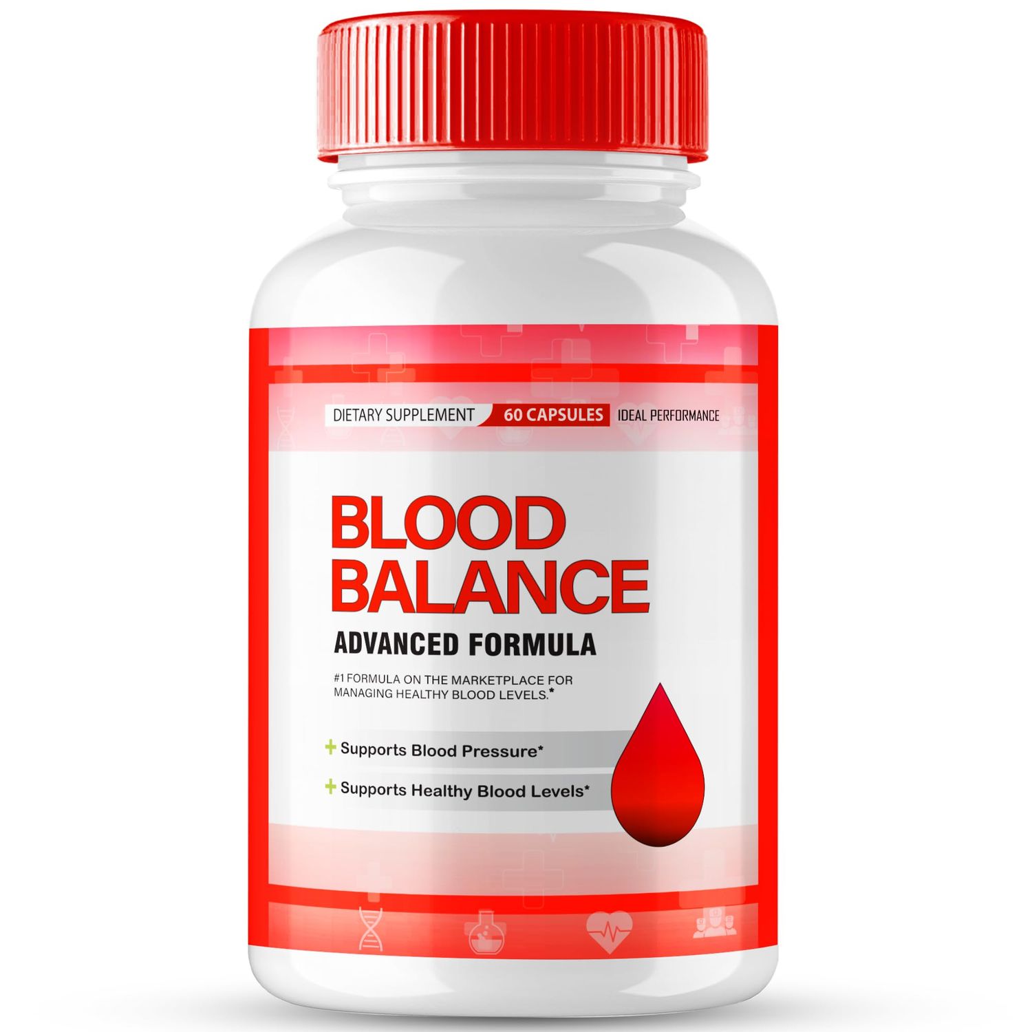 Blood Balance Blood Formula Support Supplement Capsules, Official BloodBalance Pills - Extra Strength, Premium Formula for Healthy Circulation Stable Levels, All Natural Health Reviews (60 Capsules)