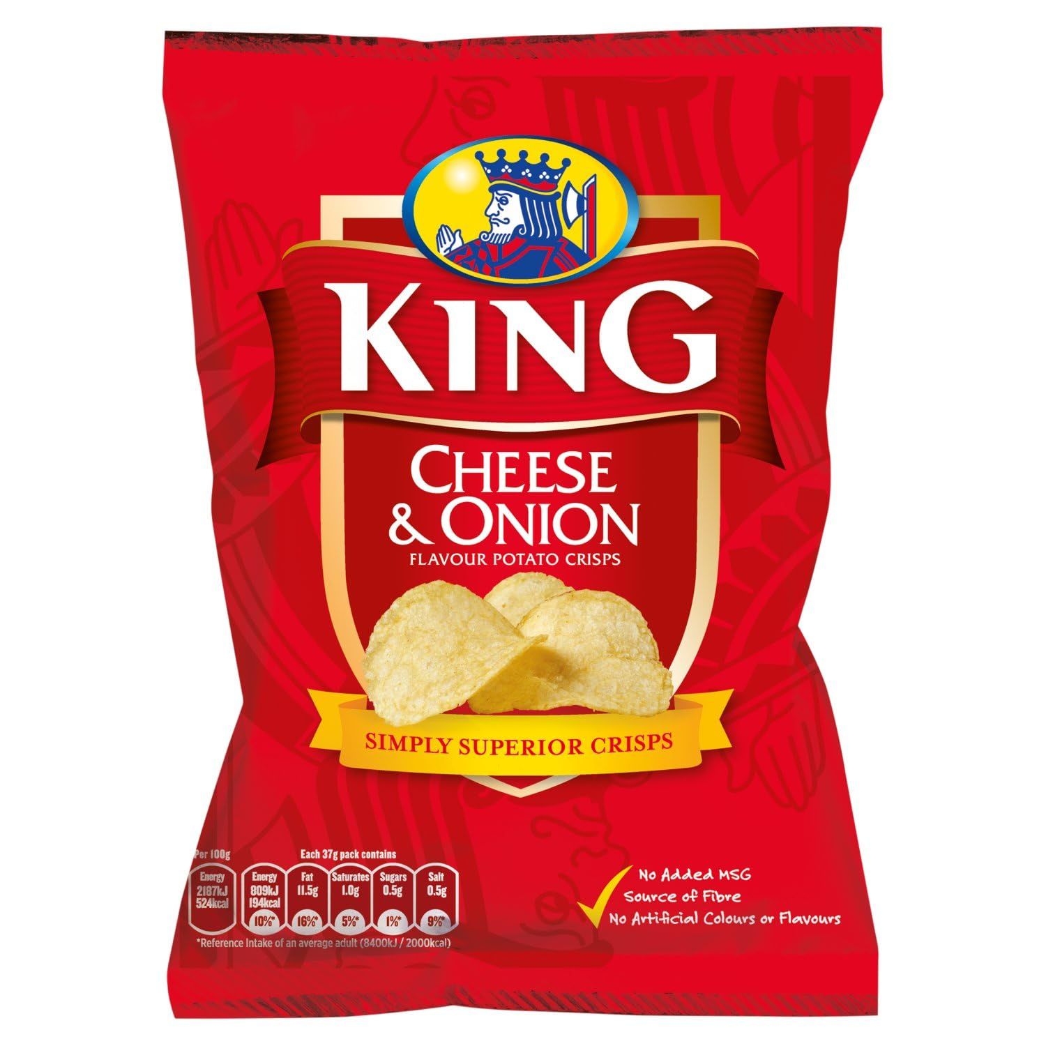 King Cheese Onion 42g (1.5oz) 5 Pack