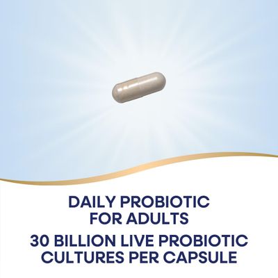 Nature's Way Fortify Daily Probiotic Prebiotic for Men and Women, 30 Billion Live Cultures, Digestive and Immune Health Support Supplement, 30 Capsules (Packaging May Vary)