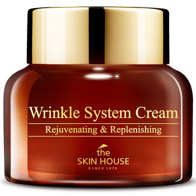 THE SKIN HOUSE Wrinkle System Cream 1.76 fl.oz Korean Wrinkle Facial Moisturizer Fine Lines, Firming, Lifting, Plumping Snail mucin, Collagen, Adenosine, Ceramide, 50g
