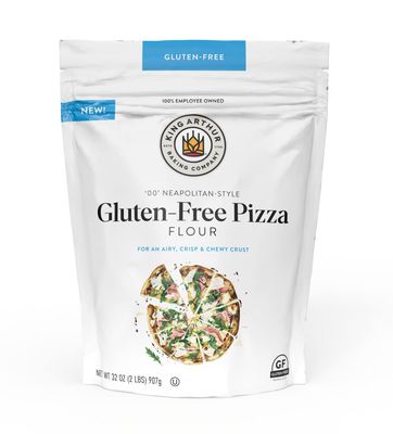 King Arthur Gluten Free Pizza Flour: Crispy Neapolitan-Style Crust - 32 oz Box, Perfect for GF Baking, Celiac-Friendly, 00 Pizza Dough Mix