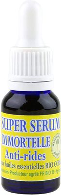 SUPER SERUM IMMORTELLE ANTI WRINKLE 15ml enriched in ORGANIC ESSENTIAL OIL HELICHRYSUM ITALICUM