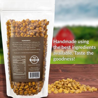 Albina City Nuts Salt Pepper Toasted Corn - Tasty Snack with a Gentle Crunch that s full of Flavor and Made from Non-GMO Ingredients Free of Sulfites, Gluten, Artificial Flavors, Preservatives - 1lb