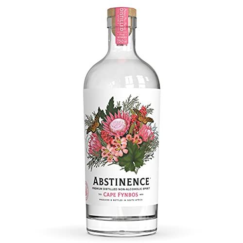 Abstinence Spirits Cape Floral - Award Winning Non Alcoholic Spirit for Zero Proof Drinks and Mocktails, Small Batch Distilled, Sugar-Free, Calorie-Free - 25.4 fl oz 750ml