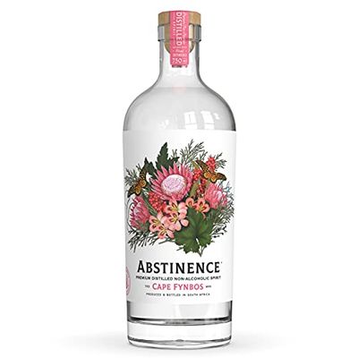Abstinence Spirits Cape Floral - Award Winning Non Alcoholic Spirit for Zero Proof Drinks and Mocktails, Small Batch Distilled, Sugar-Free, Calorie-Free - 25.4 fl oz 750ml