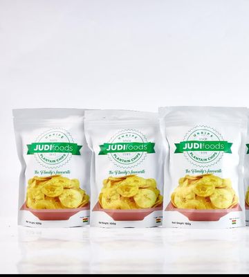 JUDI Foods Unripe Plantain Chips, Family Favorite, 100g, Pack of 3