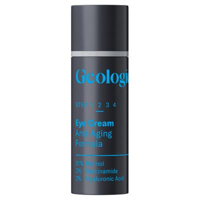 Geologie Anti-Aging Eye Cream Treats Visible Signs of Aging Reduce Fine Lines Wrinkles Retinol, Caffeine, Peptides, Niacinamide Hyaluronic Acid Effective Formula For Men Women