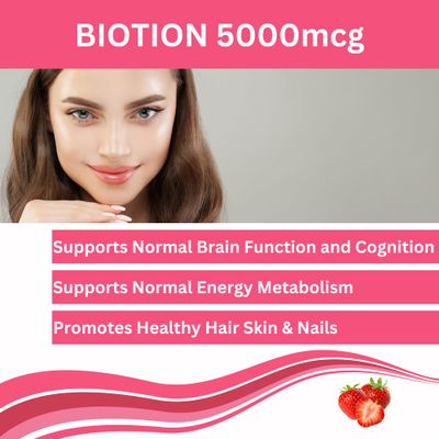 Greenfield Nutritions - Halal Biotin Gummies Vitamin for Hair, Skin and Nails, Supports Fat Metabolism, Hair Growth, Strong Nails Clear Skin, Gelatin Free, Non-GMO, and Gluten Free - 90 Gummies
