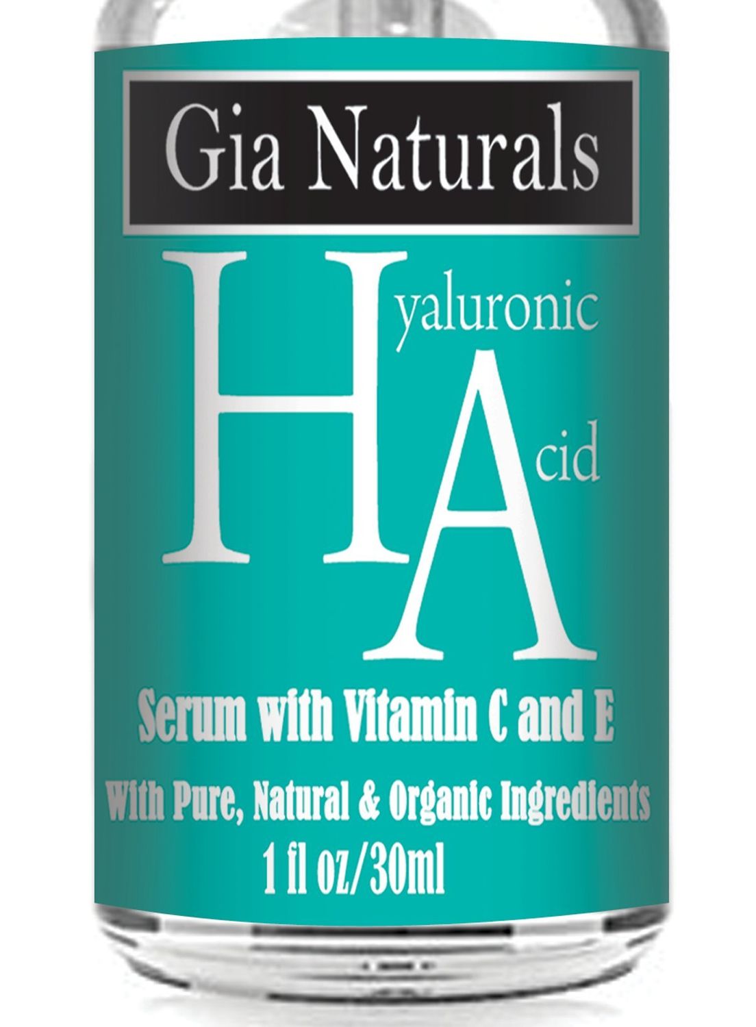 Pure, Natural, Organic (HA) Hyaluronic Acid Serum Cream. Superior Plant Sourced. Plus Vitamin C and E. Anti-Aging, Boosts Collagen, Reduces Wrinkles