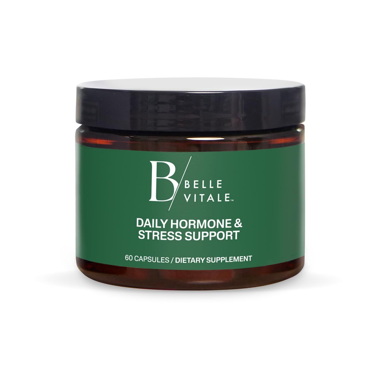 BODi Belle Vitale Daily Hormone Stress Support - Ashwagandha Rhodiola - Helps Combat Stress Supports Healthy Cortisol Levels - Vitamin B12 Help Energy Metabolism Immune Health - 60 Capsules
