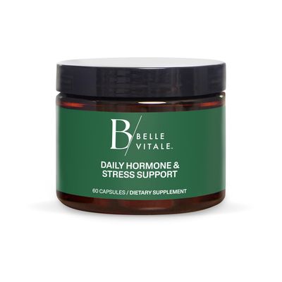 BODi Belle Vitale Daily Hormone Stress Support - Ashwagandha Rhodiola - Helps Combat Stress Supports Healthy Cortisol Levels - Vitamin B12 Help Energy Metabolism Immune Health - 60 Capsules