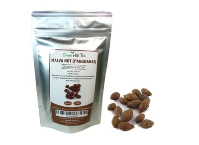 Greenhilltea, Malva Nut Dried Sterculia Lychnophora, Dried Pangdahai 3.50 OZ, NO GMO, NO Additives, Selected,Caffeine free shipping from USA