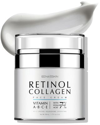 EnaSkin Retinol Collagen Face Moisturizer: Anti Aging Wrinkle Repair Cream for Women - 7 Hyaluronic Acid Boost Hydration Formula - Facial Neck DayNight Firming Lifting, 1.7 Fl Oz