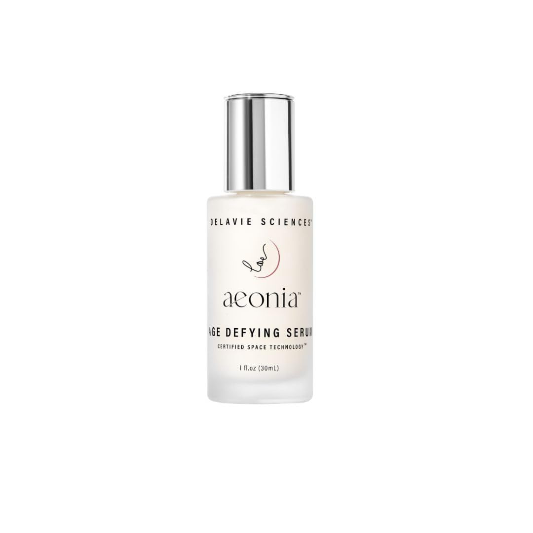 Aeonia Age-Defying Serum - Certified Space Technology Skincare, Anti-Aging Face Serum with Bacillus Lysate, Resveratrol - Hydrates, Firms, Smooths Skin Texture Reduces Fine Lines, 1 Fl Oz