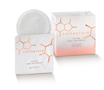 Coffeeface Anti-Aging Moisture Pads with Exfoliation, 32 count