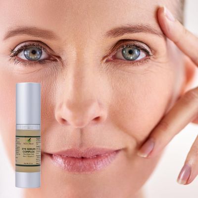 M.D. Blend Plant Stem Cell Eye Serum Complex Aloe Vera, Vitamin C Hydrating Eye Treatment Airless Pump - 15ml