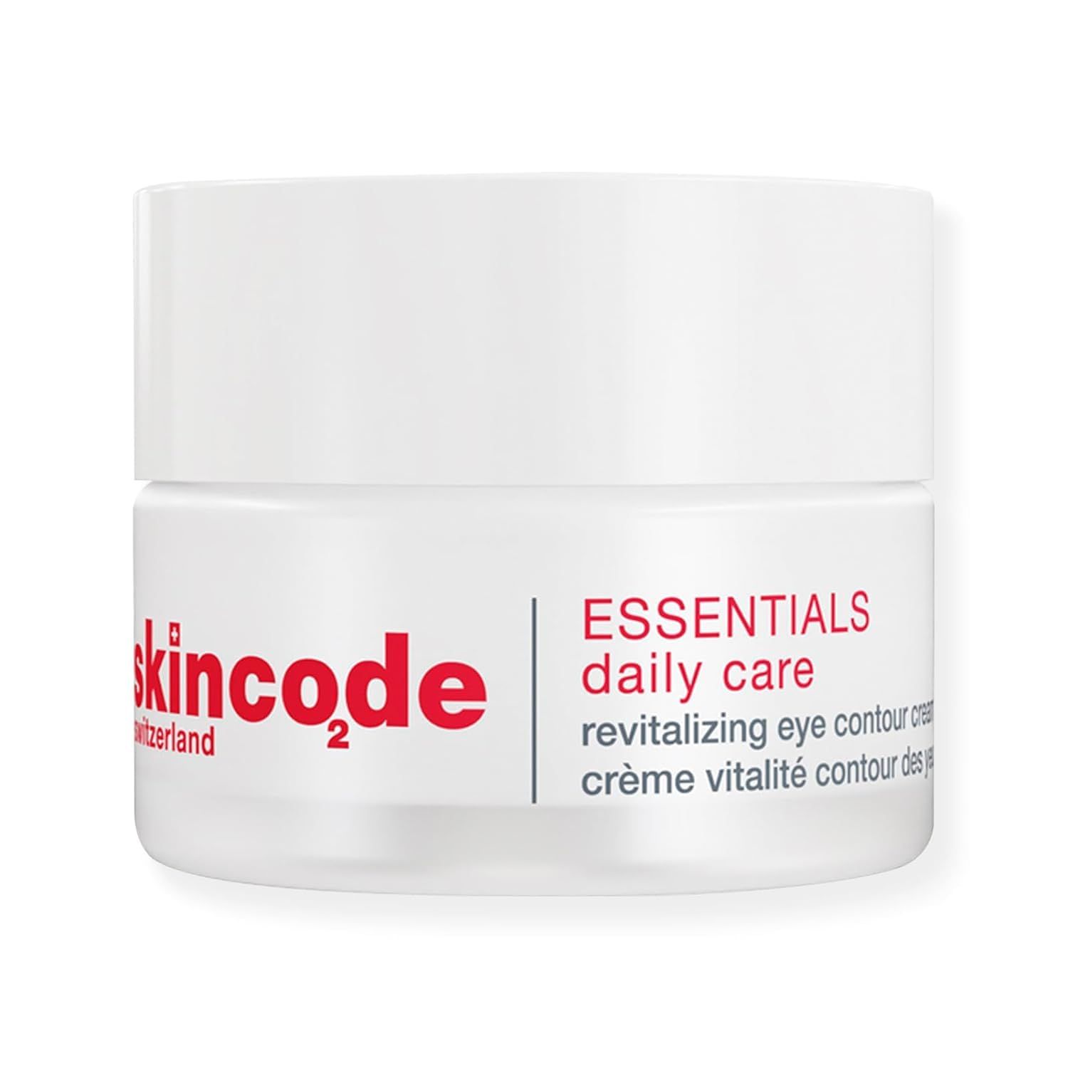 Skincode Essentials Revitalizing Eye Contour Cream Hydrating Anti-Aging Targets Dark Circles Puffiness Under Eye Bags All Skin Types (0.5 Oz 15 mL)