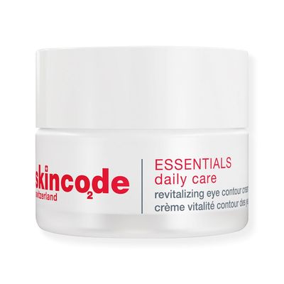 Skincode Essentials Revitalizing Eye Contour Cream Hydrating Anti-Aging Targets Dark Circles Puffiness Under Eye Bags All Skin Types (0.5 Oz 15 mL)