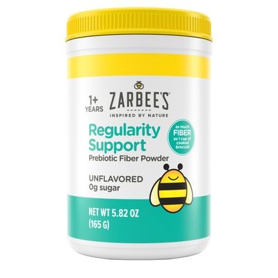 Zarbee&#39;s Children&#39;s Regularity Support Prebiotic Fiber Powder, Flavorless Fiber Powder for Kids to Help Reduce Occasional Constipation, Daily Fiber Supplement for Toddlers, 5.82 oz