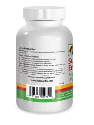 LiverDoctor Super Digestive Enzymes - Digestive Enzyme Supplement, Better Digestion, Metabolism Nutrient Absorption, Bloating and Gas Relief, Constipation Relief