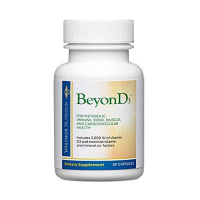 Dr. Whitaker&#39;s BeyonD3 - Vitamin D3 Supplement 5,000 IU Plus Boron, Vitamin K2, Magnesium Zinc - Supports Immune Health, Calcium Metabolism Bone Mineralization (30 Capsules)